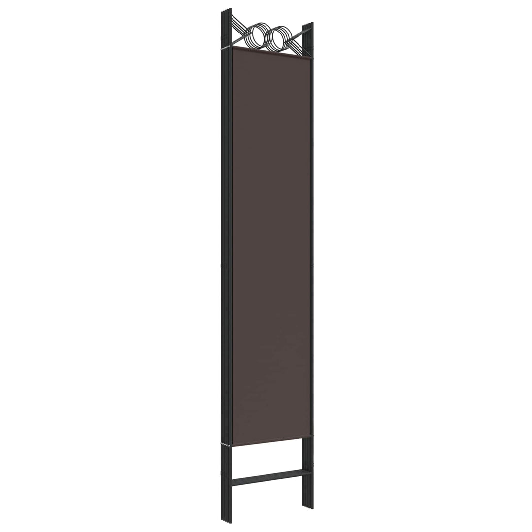 6-panels rumdeler 240x200 cm stof brun