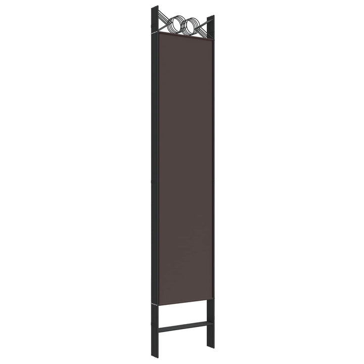 6-panels rumdeler 240x200 cm stof brun