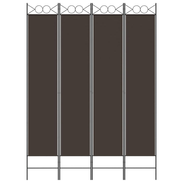 4-panels rumdeler 160x220 cm stof brun