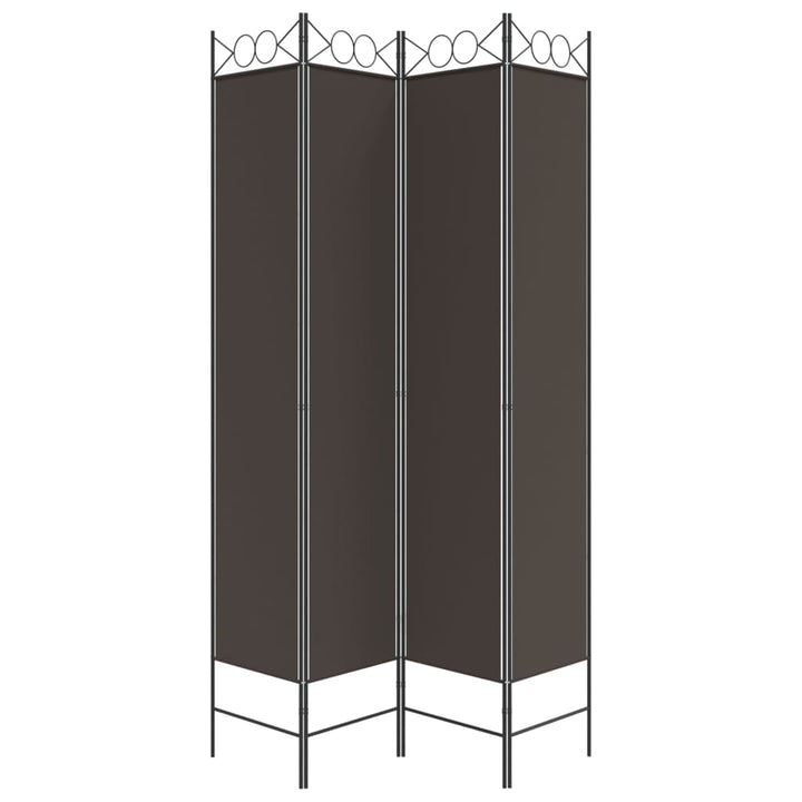 4-panels rumdeler 160x220 cm stof brun