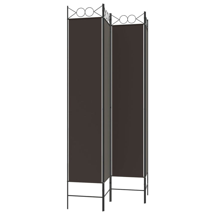 4-panels rumdeler 160x220 cm stof brun