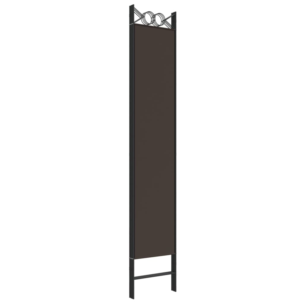4-panels rumdeler 160x220 cm stof brun