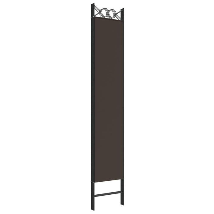 4-panels rumdeler 160x220 cm stof brun