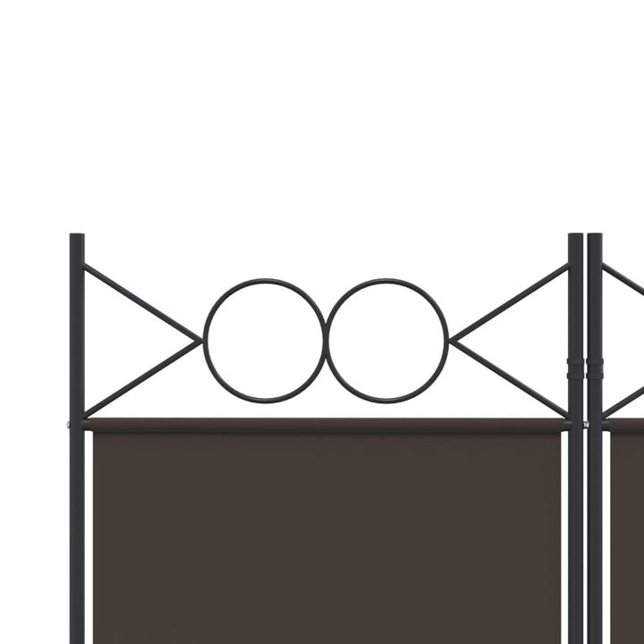 4-panels rumdeler 160x220 cm stof brun