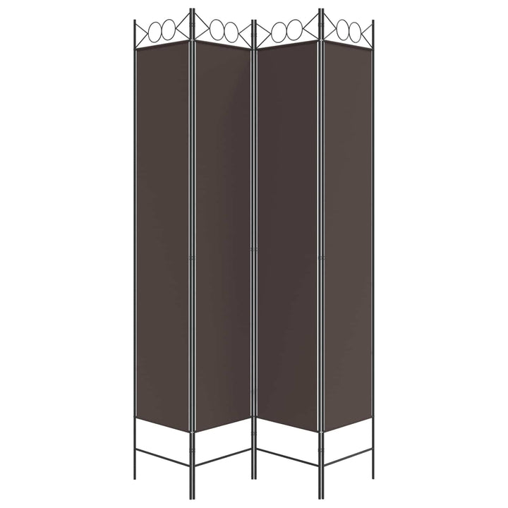 4-panels rumdeler 160x220 cm stof brun
