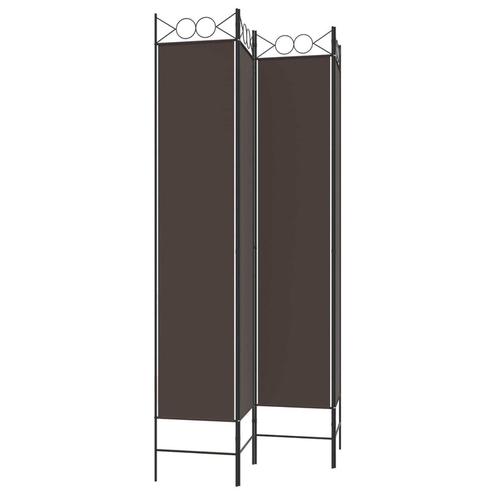 4-panels rumdeler 160x220 cm stof brun