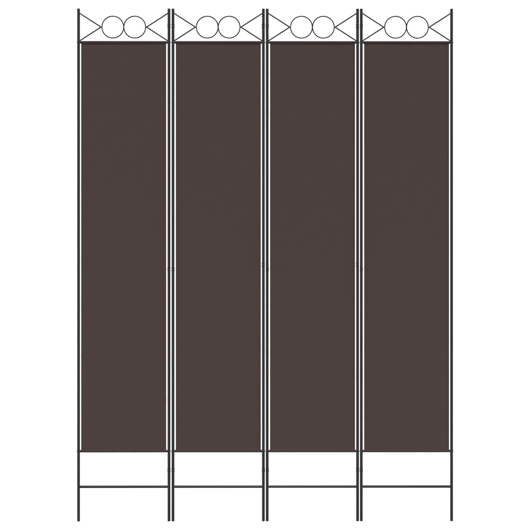 4-panels rumdeler 160x220 cm stof brun