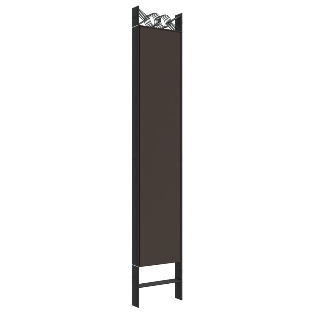 6-panels rumdeler 240x220 cm stof brun