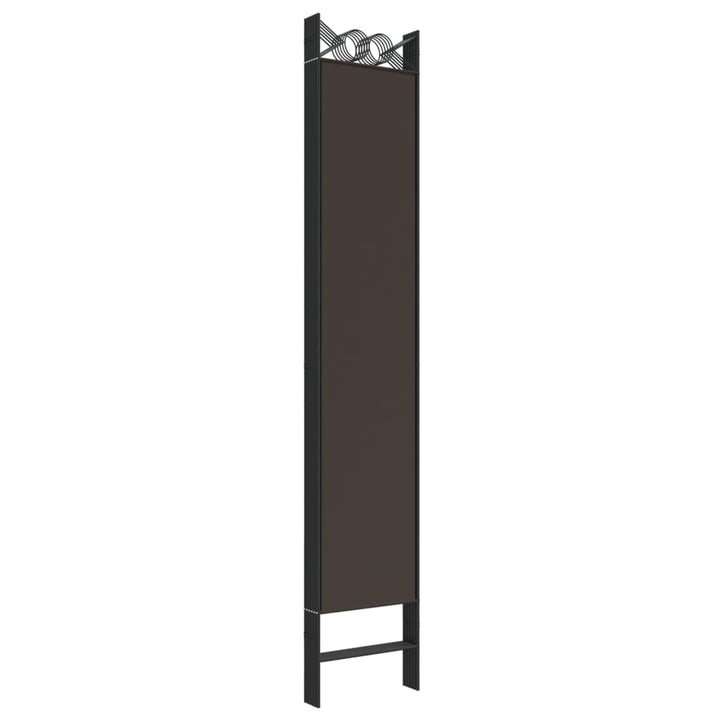 6-panels rumdeler 240x220 cm stof brun