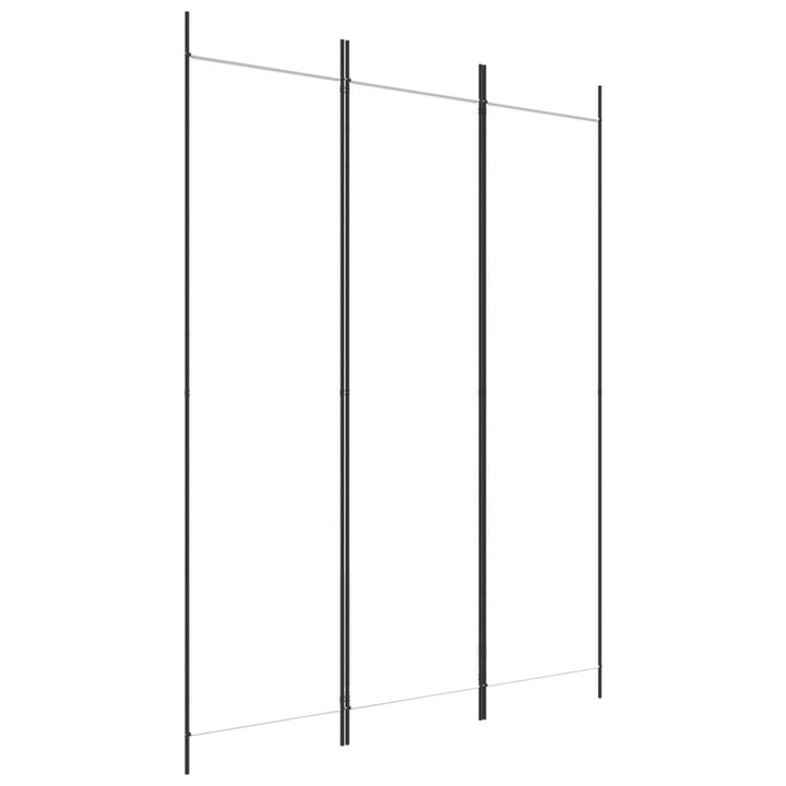 3-panels rumdeler 150x200 cm stof hvid