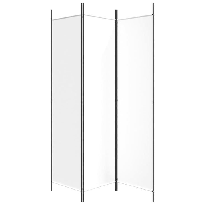 3-panels rumdeler 150x200 cm stof hvid