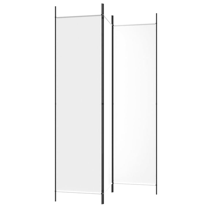 3-panels rumdeler 150x200 cm stof hvid