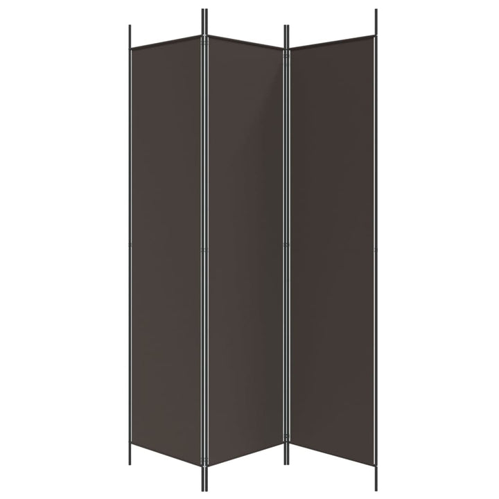 3-panels rumdeler 150x200 cm stof brun