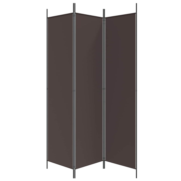 3-panels rumdeler 150x200 cm stof brun