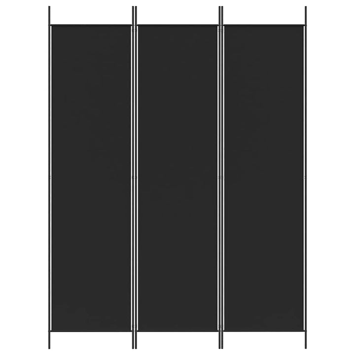 3-panels rumdeler 150x200 cm stof sort