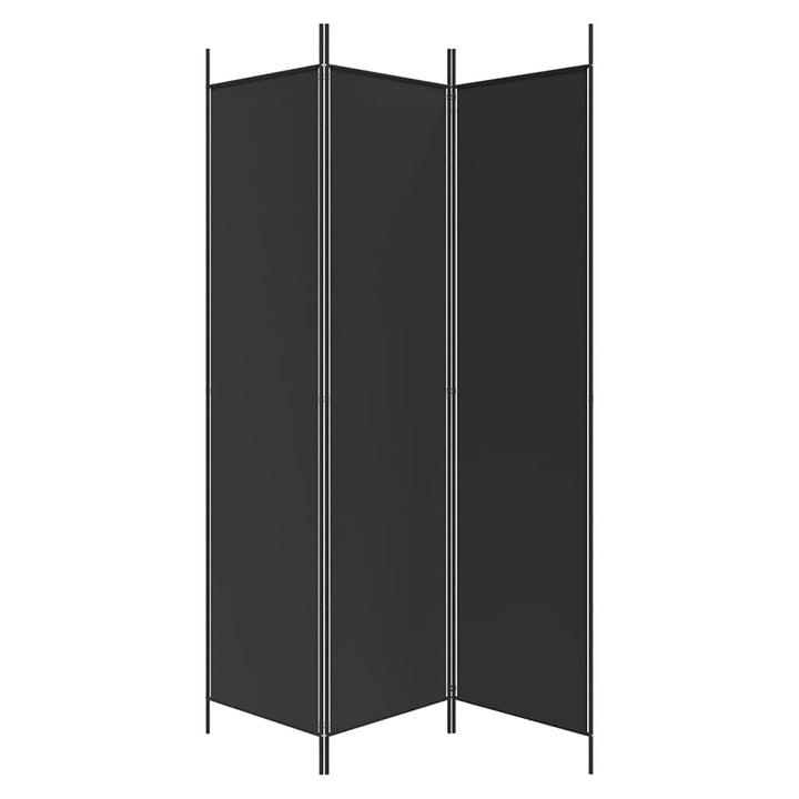 3-panels rumdeler 150x200 cm stof sort