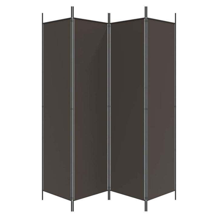 4-panels rumdeler 200x200 cm stof brun