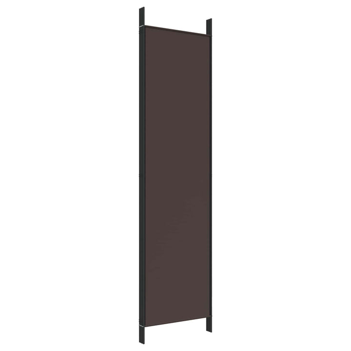 4-panels rumdeler 200x200 cm stof brun