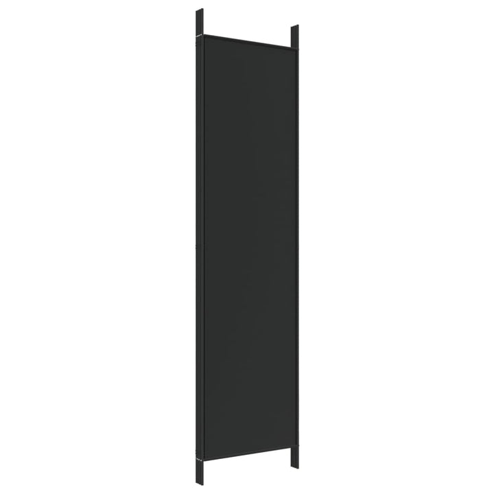 4-panels rumdeler 200x200 cm stof sort