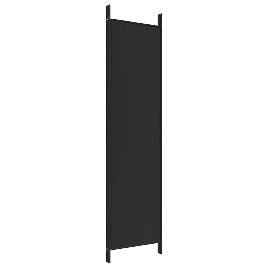 4-panels rumdeler 200x200 cm stof sort