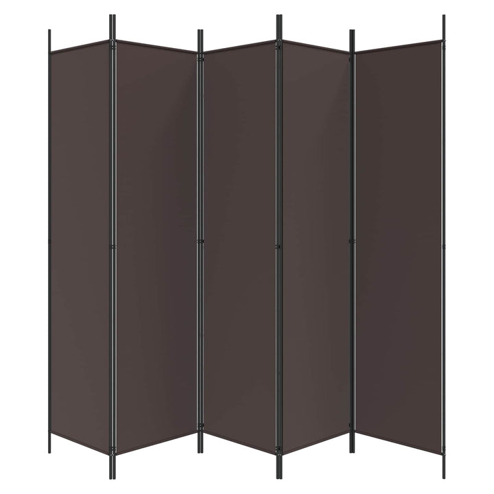 6-panels rumdeler 300x200 cm stof brun