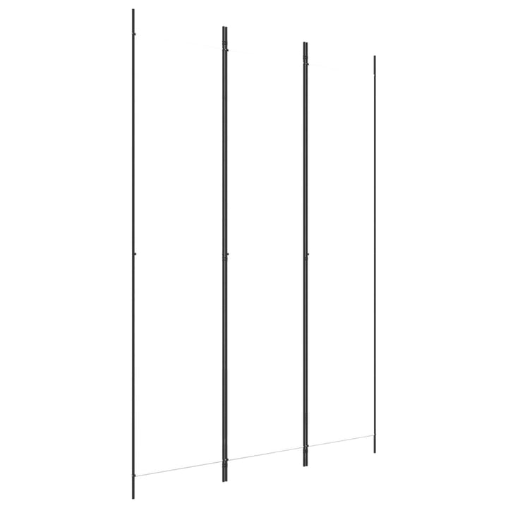 3-panels rumdeler 150x220 cm stof hvid