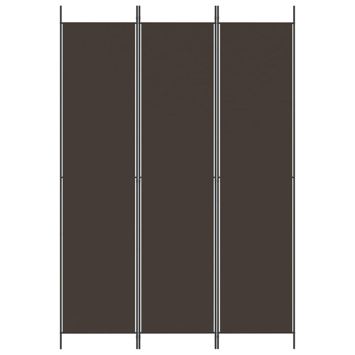 3-panels rumdeler 150x220 cm stof brun