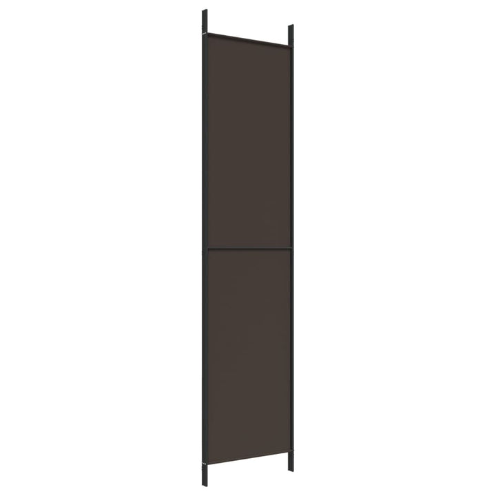 3-panels rumdeler 150x220 cm stof brun