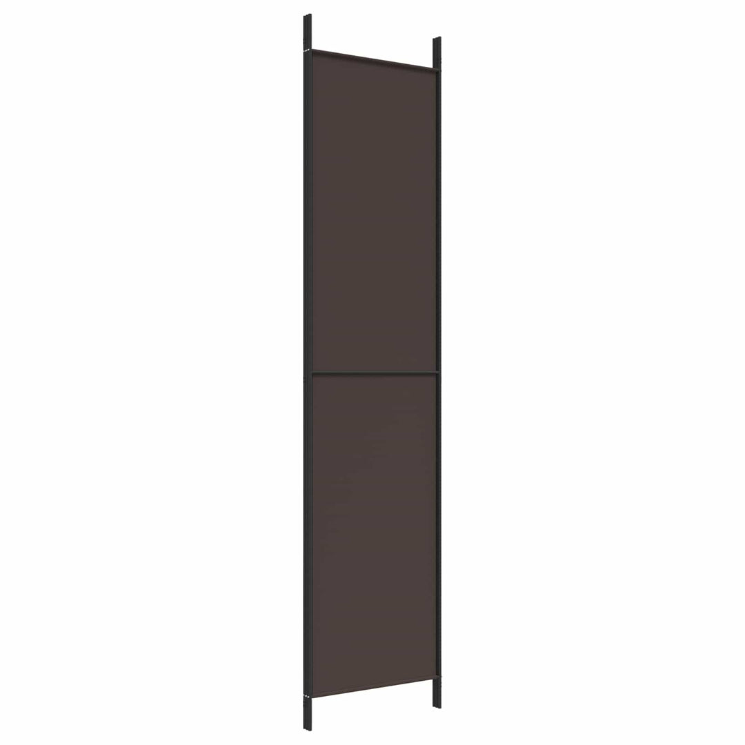 3-panels rumdeler 150x220 cm stof brun