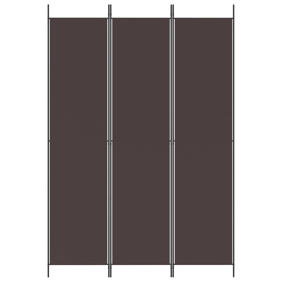 3-panels rumdeler 150x220 cm stof brun