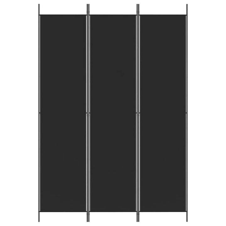 3-panels rumdeler 150x220 cm stof sort