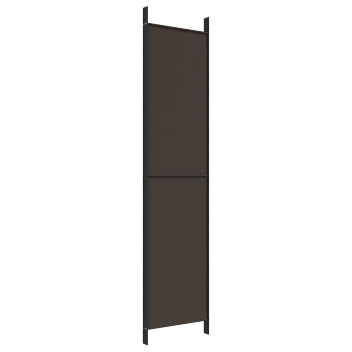 4-panels rumdeler 200x220 cm stof brun