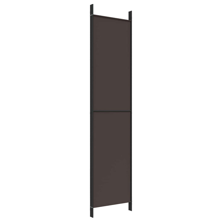 4-panels rumdeler 200x220 cm stof brun
