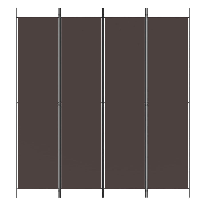 4-panels rumdeler 200x220 cm stof brun