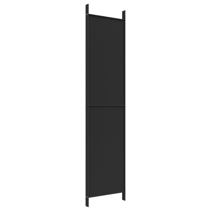 4-panels rumdeler 200x220 cm stof sort