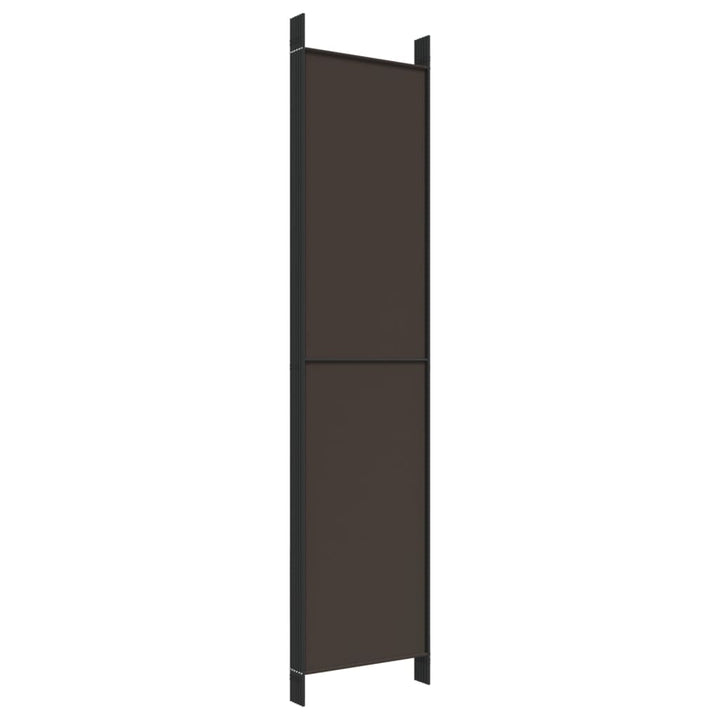 6-panels rumdeler 300x220cm stof brun