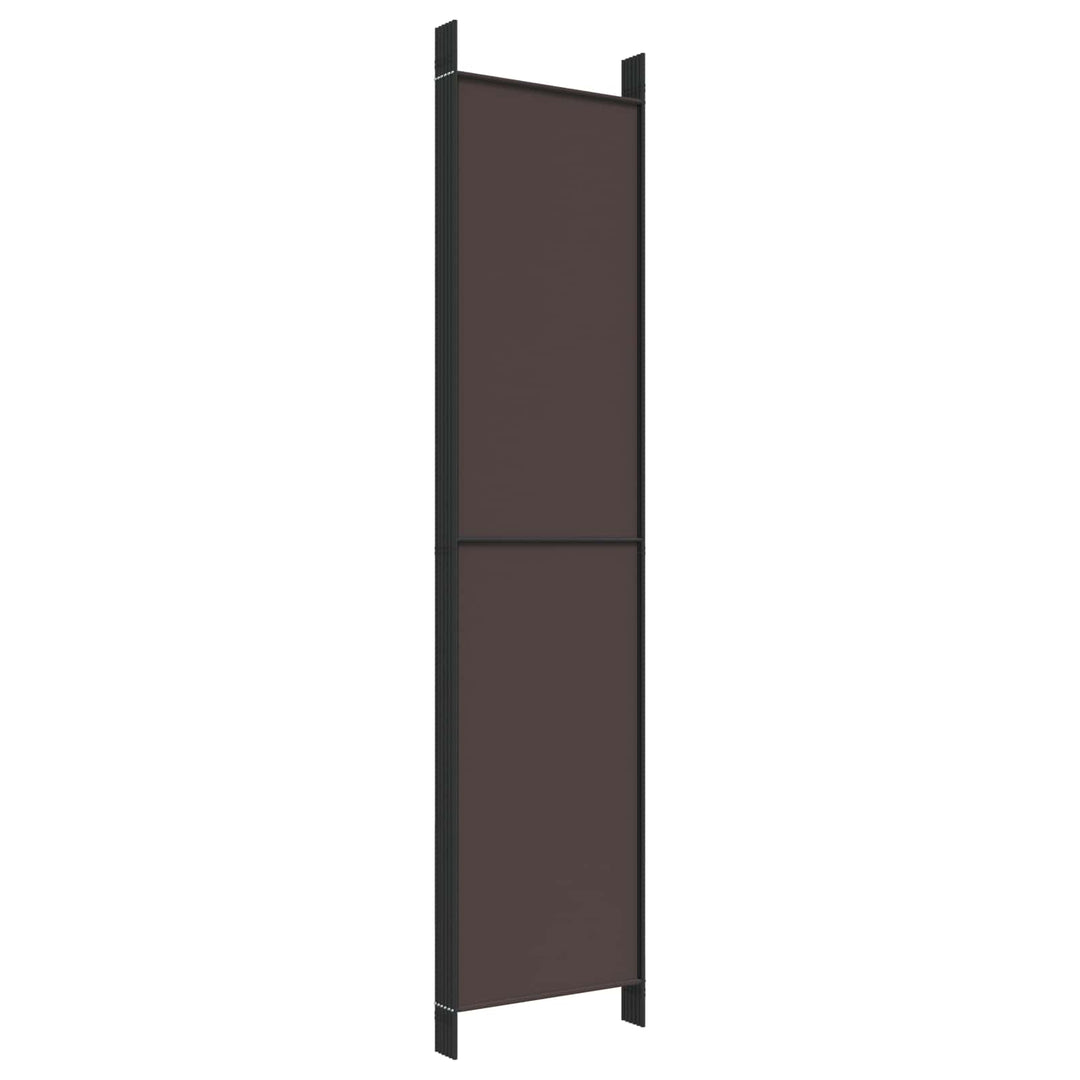 6-panels rumdeler 300x220cm stof brun