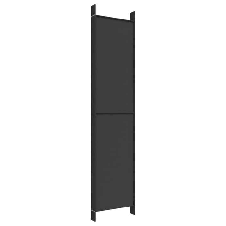6-panels rumdeler 300x220 cm stof sort
