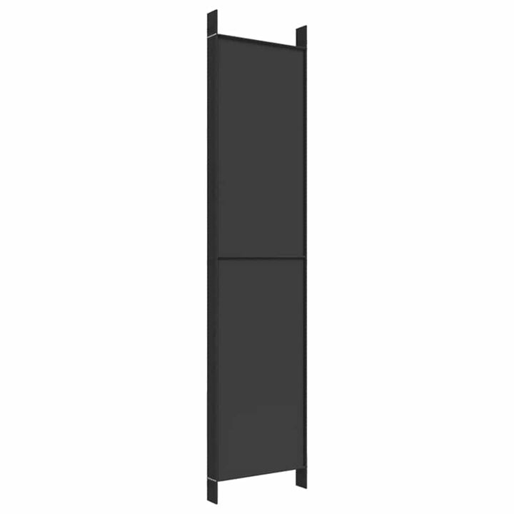6-panels rumdeler 300x220 cm stof sort