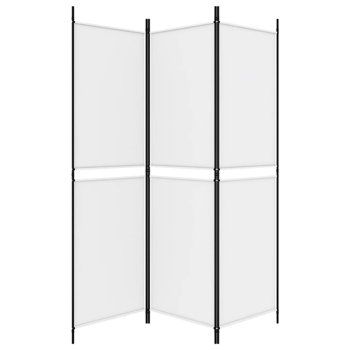 3-panels rumdeler 150x180 cm stof hvid