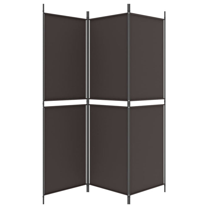 3-panels rumdeler 150x180 cm stof brun