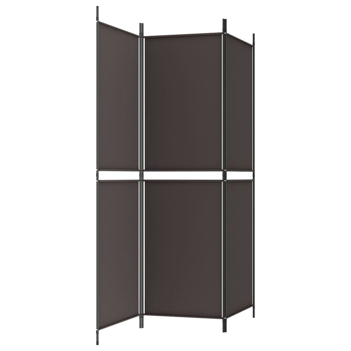 3-panels rumdeler 150x180 cm stof brun
