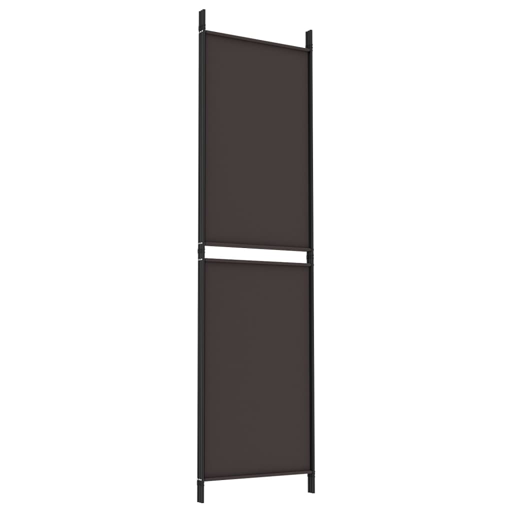3-panels rumdeler 150x180 cm stof brun