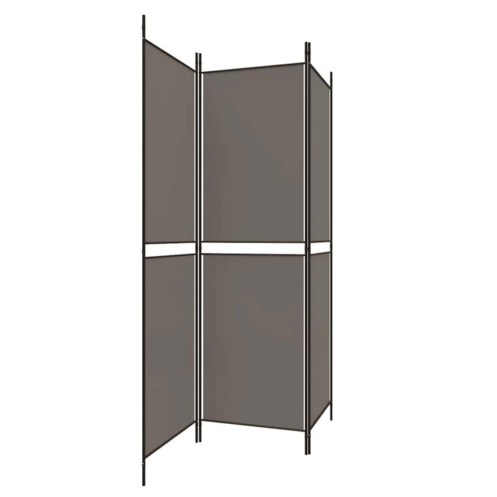 3-panels rumdeler 150x180 cm stof antracitgrå