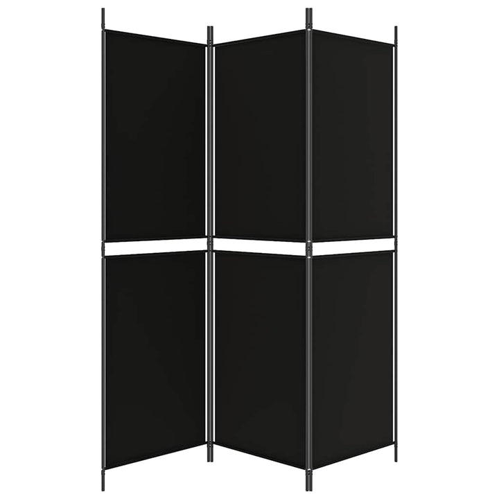 3-panels rumdeler 150x180 cm stof sort