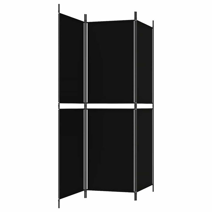 3-panels rumdeler 150x180 cm stof sort
