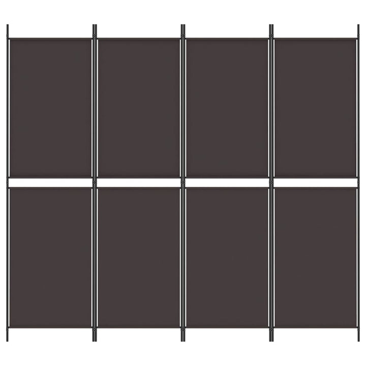 4-panels rumdeler 200x180 cm stof brun