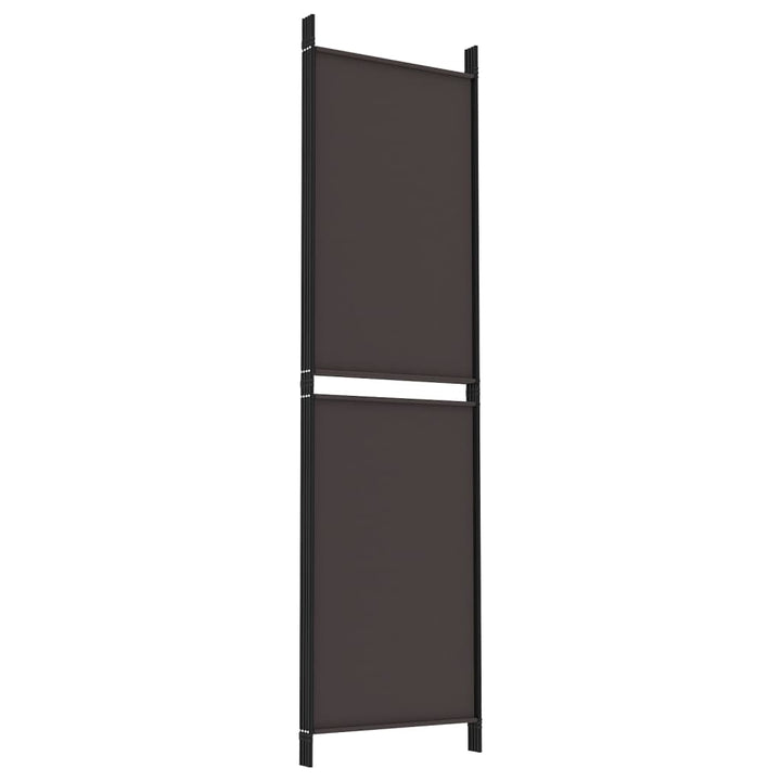 4-panels rumdeler 200x180 cm stof brun