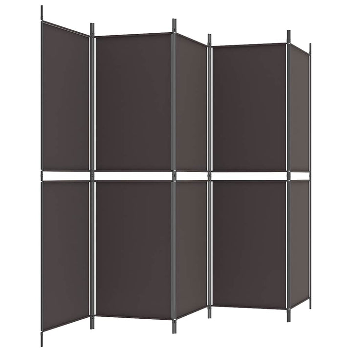 5-panels rumdeler 250x180 cm stof brun