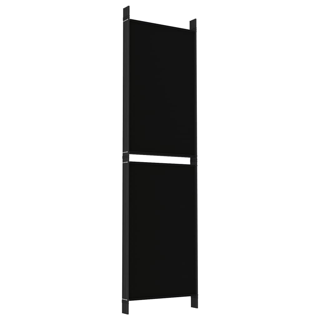 5-panels rumdeler 250x180 cm stof sort